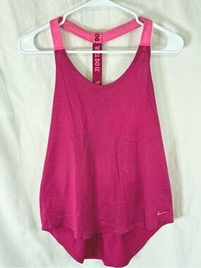 Nike Women's Two Shades of Pink Racerback Athletic Tank Top  — Size Medoum